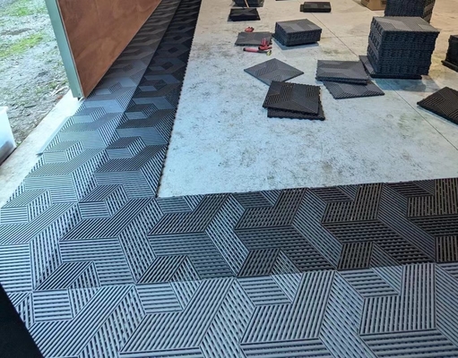 Jubin Garasi Komersial Vinyl Jubin Lantai Garasi Tahan UV