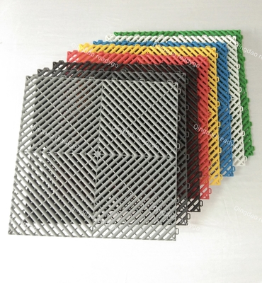 Jubin lantai garasi polipropilena yang dapat dikunci 400*400mm Lantai garagetrac