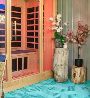 Bahan kimia tahan polipropilena 3D kubik lantai garasi 15,75 X 15,75 X 0,7 inci