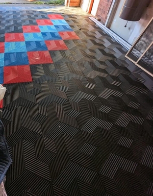 UV Proof Interlocking Garage Tile 25000Lbs Interlocking Carpet Tile Untuk Garage