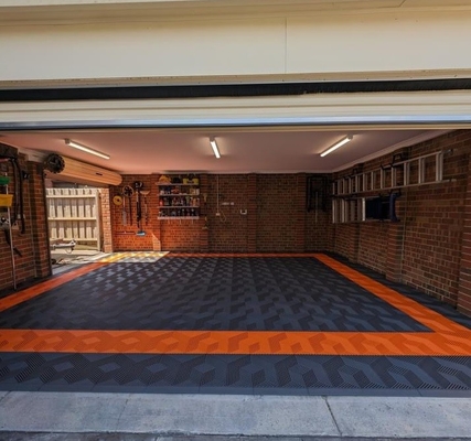 400x400 Heavy Duty Garage Tile OEM Plastik Interlocking Garage Floor Tile