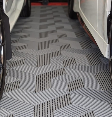 Heavy Duty 3D Garage Floor Tiles dengan Interlocking System