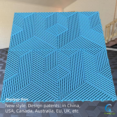 18mm Rib Surface Interlocking Garage Flooring Mudah dibersihkan
