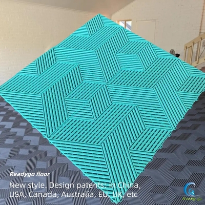 Perlindungan UV Interlocking Garage Tile Polypropylene Hard Interlocking Floor Tiles