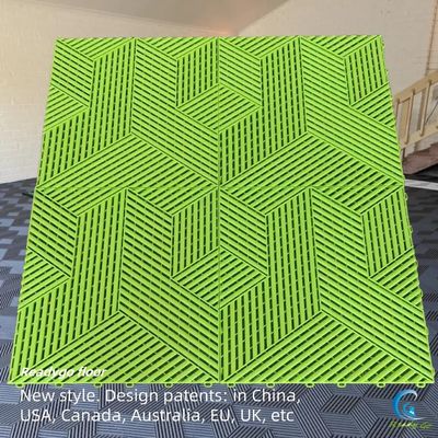 Peti lantai garasi epoxy berdaun dengan perlindungan UV dan pemeliharaan yang mudah