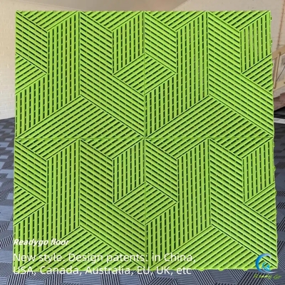 Jubin lantai plastik dalam ruangan Garasi 40x40cm Lantai garasi Jubin plastik